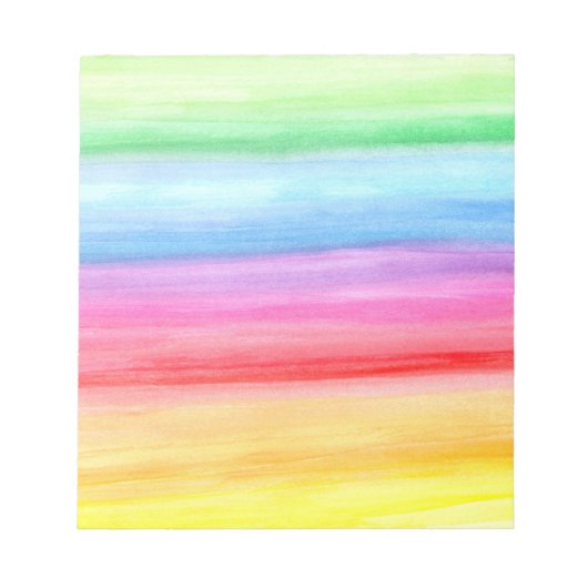 Waterverf regenboogNotitieblok Notitieblok (Voorkant)