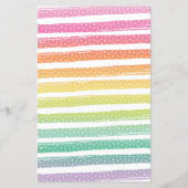 Waterverf Regenboogontrokken unicorn Cake Birthday (Achterkant)