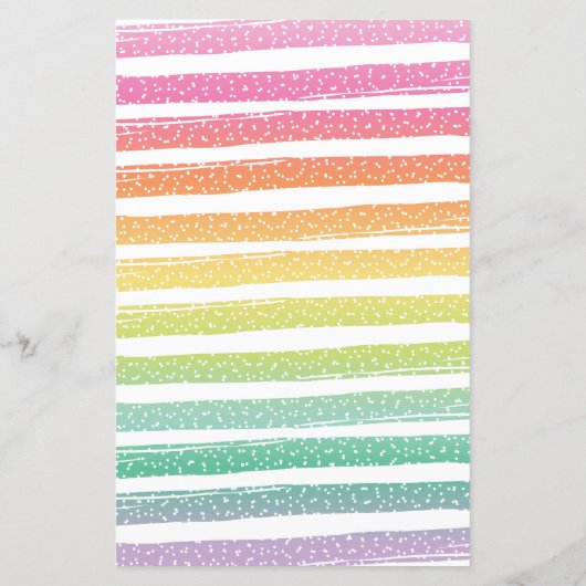 Waterverf Regenboogontrokken unicorn Cake Birthday (Achterkant)