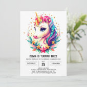 Waterverf regenboogontsteking Birthday Kaart (Staand voorkant)