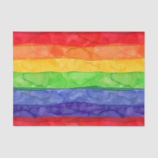 Waterverf regenboogpapier tissuepapier (Voorkant)