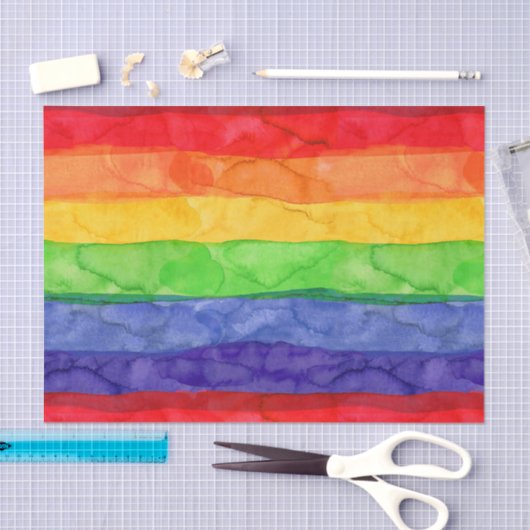 Waterverf regenboogpapier tissuepapier (Craft)