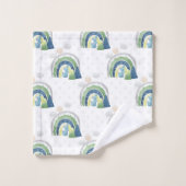 Waterverf Regenboogpatroon Bad Handdoek (Wasdoekje)