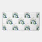 Waterverf Regenboogpatroon Bureaumat (Voorkant)