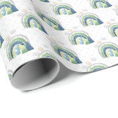Waterverf Regenboogpatroon Cadeaupapier (Rol Hoek)