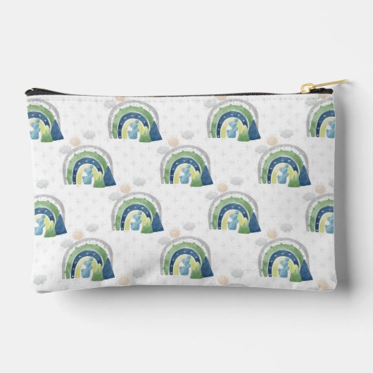 Waterverf Regenboogpatroon Etui (Achterkant)