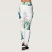 Waterverf Regenboogpatroon Leggings (Achterkant)