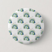 Waterverf Regenboogpatroon Ronde Button 5,7 Cm (Voorkant)
