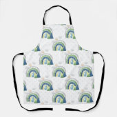 Waterverf Regenboogpatroon Schort (Voorkant)