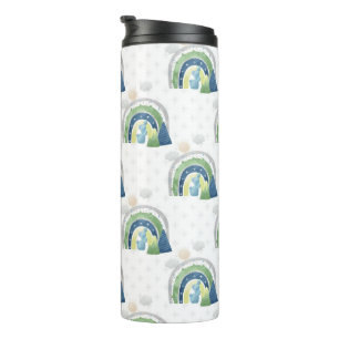 Waterverf Regenboogpatroon Thermosbeker