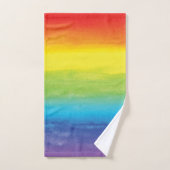 Waterverf regenboogpride, helder vibrant bad handdoek (Handdoek)