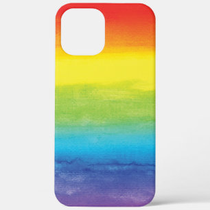Waterverf regenboogpride, helder vibrant Case-Mate iPhone case