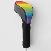 Waterverf regenboogpride, helder vibrant golfheadcover (Schuin)