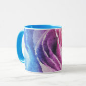 Waterverf regenboogRoos Mok (Voorkant links)
