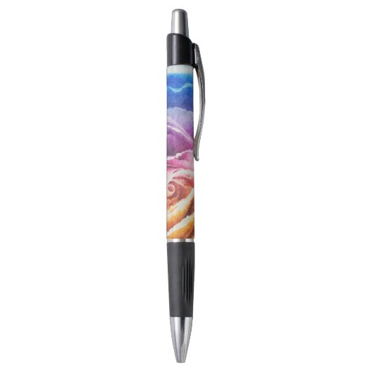 Waterverf regenboogRoos Pen (Achterkant (Verticaal))