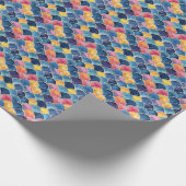 Waterverf regenboogschalen cadeaupapier (Hoek)