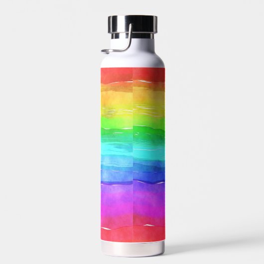 Waterverf regenboogschroefdraad met kopervacuüm waterfles (Rechts)