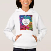 Waterverf Regenboogstraat Mandala met hart (Voorkant)