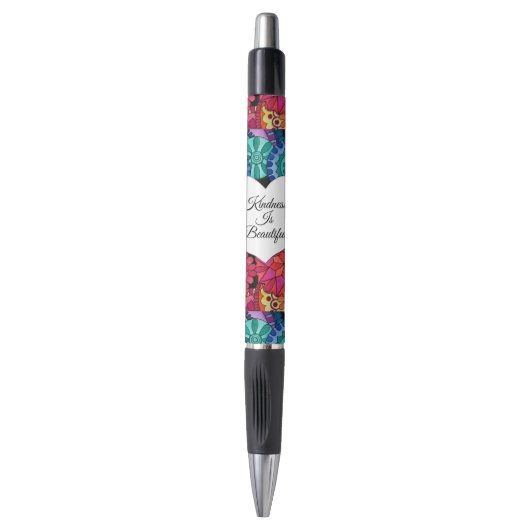 Waterverf Regenboogstraat Mandala met hart Pen (Voorkant Verticaal)