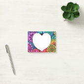 Waterverf Regenboogstraat Mandala met hart Post-it® Notes (Kantoor)