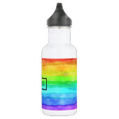 Waterverf Regenboogstripes op maat Waterfles (Rechts)
