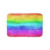 Waterverf Regenboogstrips Badmat (Voorkant)