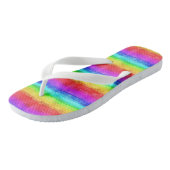Waterverf Regenboogstrips OntwerpTeenslippers Teenslippers (Schuin)