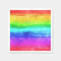 Waterverf Regenboogstrips