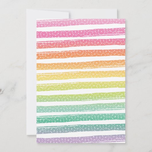 Waterverf Regenboogvanger eerste verjaardag Kaart (Achterkant)