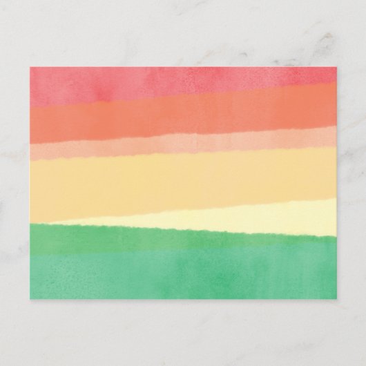 Waterverf regenboogverf Briefkaart (Voorkant)