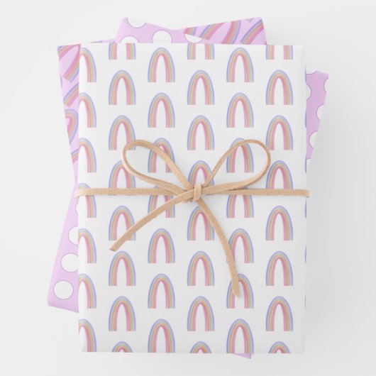 Waterverf regenboogverlooppapier inpakpapier vel (In situ)