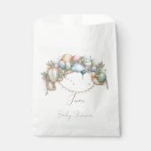 Waterverf regenboogvliegtuig ballonvaarder Baby sh Bedankzakje (Voorkant)