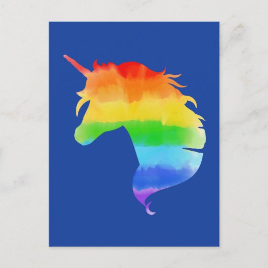 Waterverf regenboogvlies briefkaart (Voorkant)