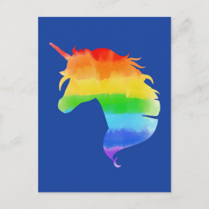 Waterverf regenboogvlies briefkaart
