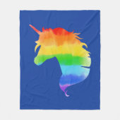 Waterverf regenboogvlies fleece deken (Voorkant)