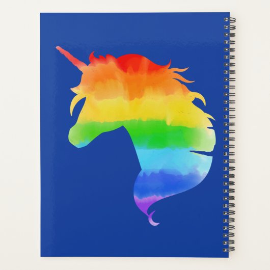Waterverf regenboogvlies planner (Achterkant)