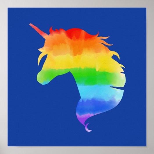Waterverf regenboogvlies poster (Voorkant)
