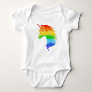 Waterverf regenboogvlies romper