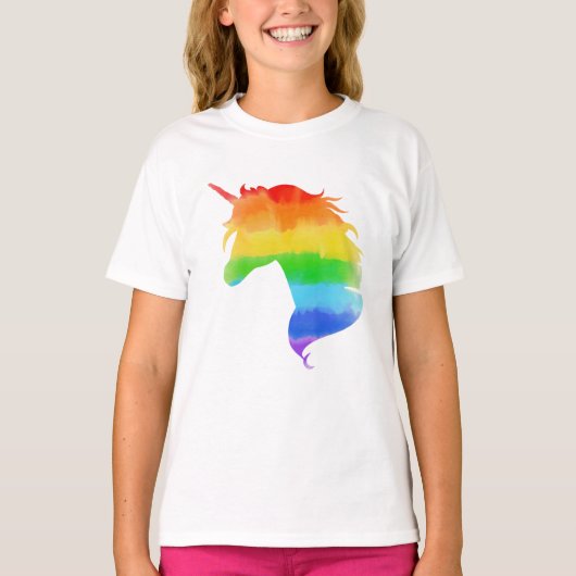 Waterverf regenboogvlies t-shirt (Voorkant)