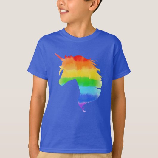 Waterverf regenboogvlies t-shirt (Voorkant)