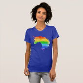 Waterverf regenboogvlies t-shirt (Voorkant volledig)