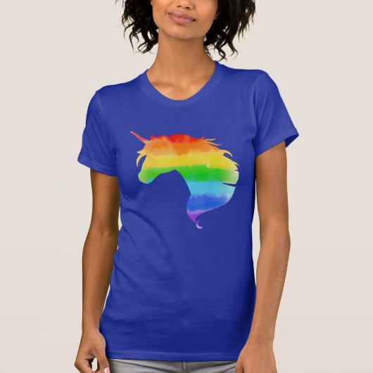 Waterverf regenboogvlies t-shirt (Voorkant)