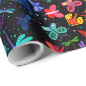 Waterverf regenboogvlinder Kinder Cadeaupapier (Rol Hoek)