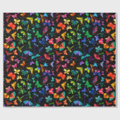 Waterverf regenboogvlinder Kinder Cadeaupapier (Vlak)