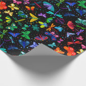 Waterverf regenboogvlinder Kinder Cadeaupapier (Hoek)