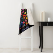 Waterverf Regenboogvlinders Kinder gepersonaliseer Sherpa Deken (In situ)