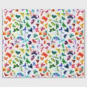 Waterverf regenboogvlinders Kinder omslagpapier Cadeaupapier (Vlak)