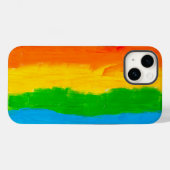 Waterverf Regenboogvlucht LGBT Pride Flag Case-Mate iPhone Case (Achterkant (horizontaal))