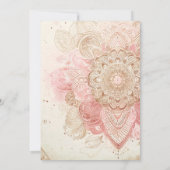 Waterverf regenboogvogel & veren boho verjaardag kaart (Achterkant)