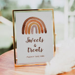 Waterverf regenboogzegels en -Baby showers Poster<br><div class="desc">Whimsical waterverf is een goede toon van modern boho regenboogzweet en behandelt baby shower. !</div>